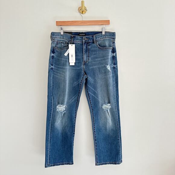 Banana Republic Girlfriend High Rise Straight Jeans Blue 31 - Picture 1 of 13